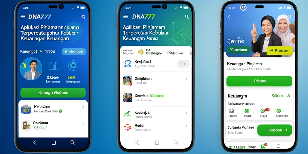 Tampilan antarmuka aplikasi DNA777 yang intuitif dan fungsional.