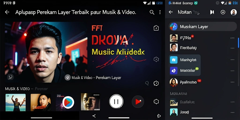 Tampilan antarmuka aplikasi F7F7 untuk merekam layar dengan mudah.
