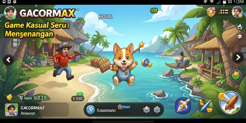 Antarmuka menarik dan interaksi yang sederhana pada GACORMAX.