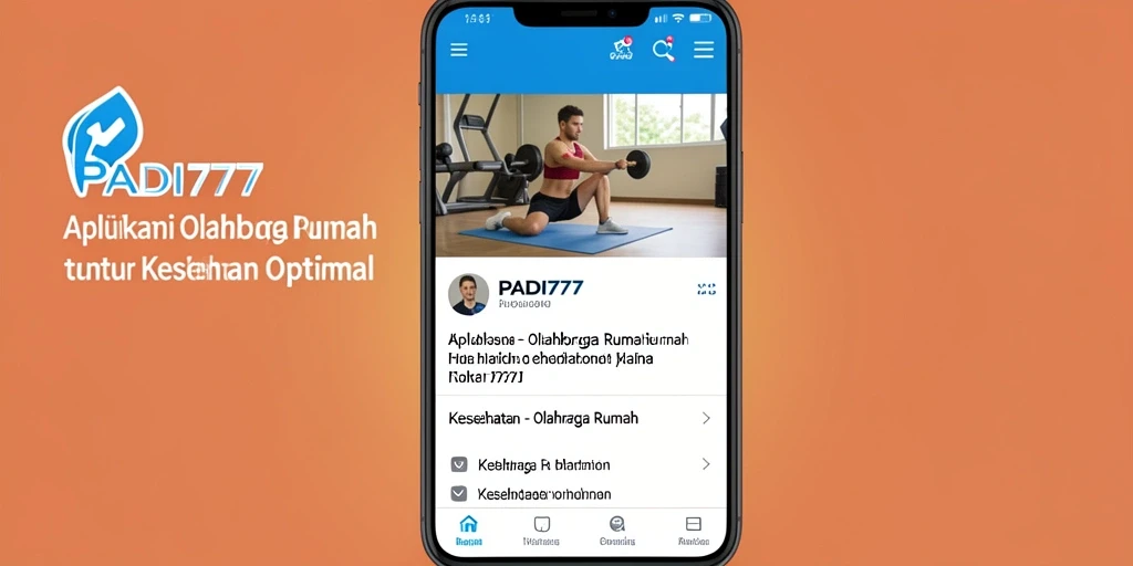 Antarmuka PADI777 yang intuitif untuk olahraga di rumah.