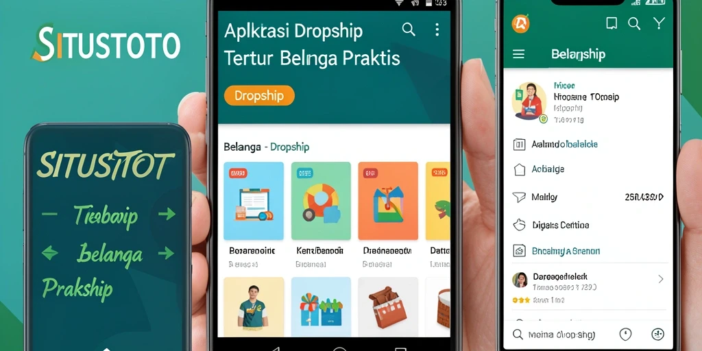 Tampilan antarmuka SITUSTOTO untuk belanja dropship yang user-friendly.