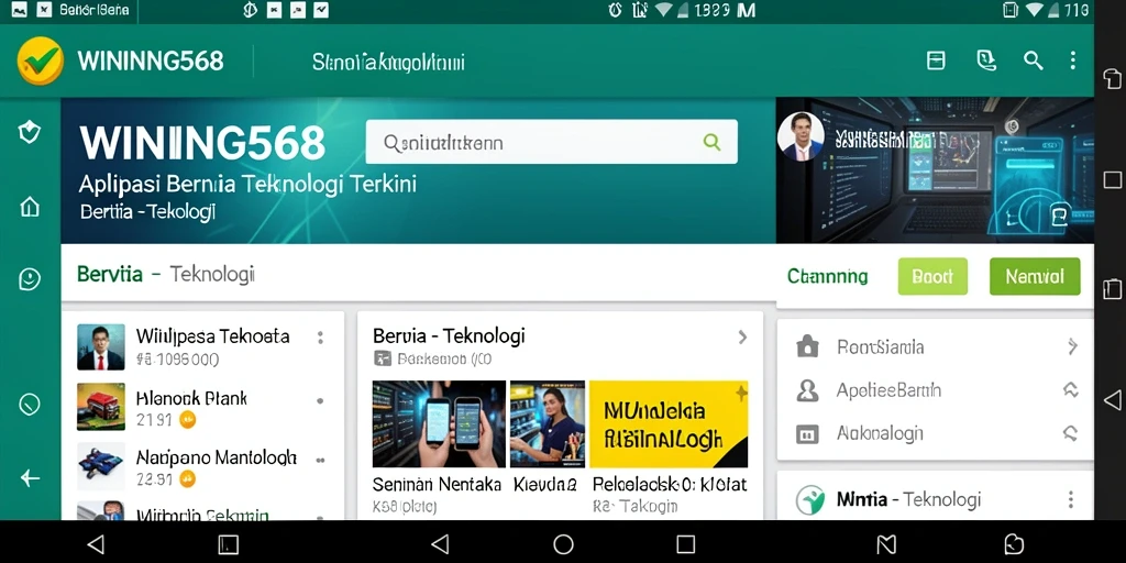 Antarmuka aplikasi WINNING568 yang menarik dan informatif.