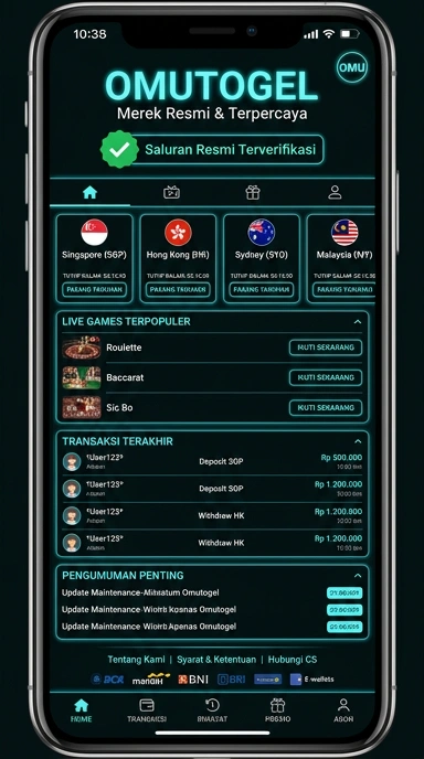 Halaman Resmi Download APK omutogel untuk Android